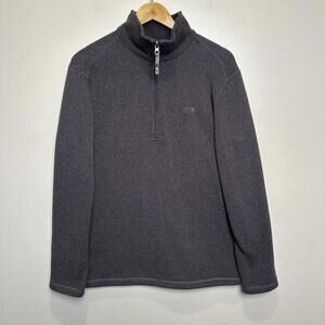 The North Face Men’s Size Medium Gray 1/4 Zip  Long Sleeve Fleece